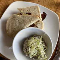 Epic grilled cheese with broccoli Waldorf   at Living Kitchen - South End in Charlotte