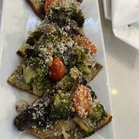 Mushroom broccoli flatbread #Veganuary at Living Kitchen - South End in Charlotte