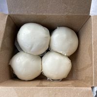 4 small red bean bao  at Dumpling House in Rochester