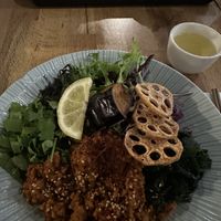 The tan tan salad -the serve was big enough for two people    at Shimbashi in Collingwood