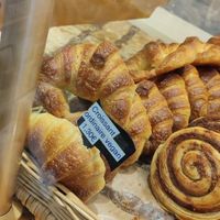 Vegan Croissant available and pain au chocolat at Les Frères Blavette in Paris