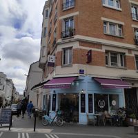 From outside at Les Frères Blavette in Paris