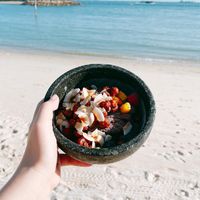 Acai bowl at Tanjong Beach Club in Central Singapore