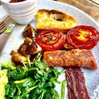 Vegan Breakfast (half eaten - sorry)  at If Up North in Leeds