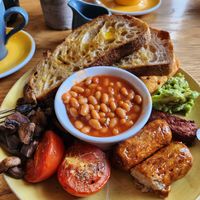Vegan breakfast minus the spinach! at If Up North in Leeds