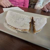 Banana and blown sugar tapioca at Tapioqueria in Madrid