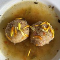 Kartoffelknödel Soup  at El Invernadero in Fuerteventura