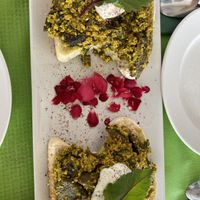 Tapa con tofu revuelto   at El Invernadero in Fuerteventura