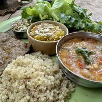vegan thali - 370Rs  at Other-Wise in Arambol