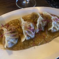 Vegan momos   at Mulan in Auckland