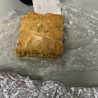 Walnut and pistachio baklava   at Naf Naf Grill in Indianapolis