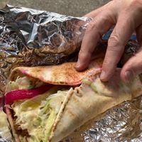 Felafel sandwich  at Little Damascus in Niles