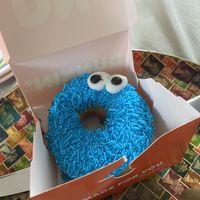 Very blue  at Dunkin' - Warmoesstraat in Amsterdam