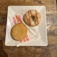 Filled donut with jam and peanut donut  at Dunkin' - Spui in The Hague