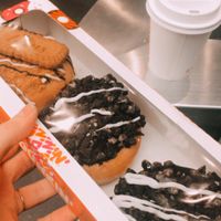 Oreo and lotus sensation + chai latte  at Dunkin' in Eindhoven