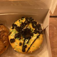 banana cookie donut at Dunkin' in Roermond