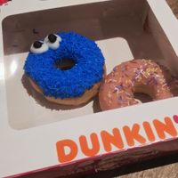 Cookie Blue & Strawberry Sprinkels at Dunkin' in Roermond