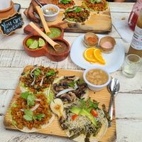 New dinner menu - vegan tacos and drinks at Elixir Spot in Puerto Vallarta