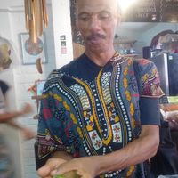 Lizard came in the shop and she let me hold it:) at Elixir Spot in Puerto Vallarta