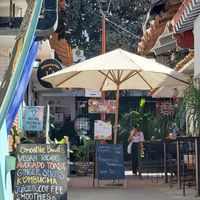 Down the quaint alleyway at Elixir Spot in Puerto Vallarta