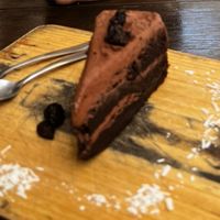 Gluten and sugar free chocolate cake  at Elixir Spot in Puerto Vallarta