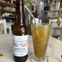 Homemade kombucha   at Elixir Spot in Puerto Vallarta