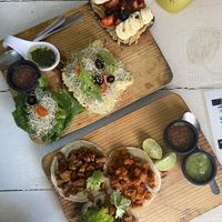 Toasts and tacos!   at Elixir Spot in Puerto Vallarta