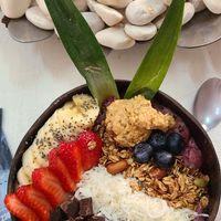 Acai bowl with "cacao bowl" toppings - my favorite 😋 at Elixir Spot in Puerto Vallarta