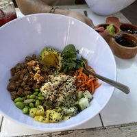 Poke bowl for lunch. It was so good!  at Elixir Spot in Puerto Vallarta