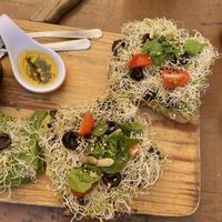 one order of mushroom toast  at Elixir Spot in Puerto Vallarta