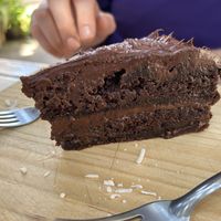 Chocolate cake  at Elixir Spot in Puerto Vallarta