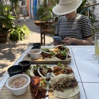 All 7 tacos on the menu! And the grilled mushroom and avocado toasts (no pics ) were also delicious!   at Elixir Spot in Puerto Vallarta