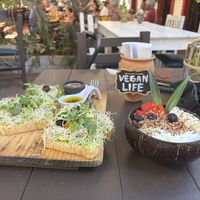 Avocado toast and Açai Bowl    at Elixir Spot in Puerto Vallarta