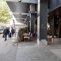 Outdoor seating at Coworking Lounge Tessinerplatz - Coffee Shop in Zurich