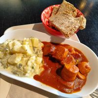 Curry Vurst and Potato Salad, only today and Monday, July 28 and August 3 at Coworking Lounge Tessinerplatz - Coffee Shop in Zurich