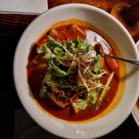 MUSHROOMS STIR FRIED THEN BRAISED IN JORIM BROTH W STEAMED TOFU $39 at Madame Wu in Brisbane