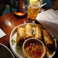 VEGAN SPRING ROLLS $18 at Madame Wu in Brisbane