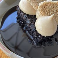 Sesame cake with coconut mousse   at Madame Wu in Brisbane