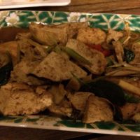 soy fish  at The Vegetarian in Phnom Penh