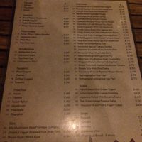 menu  at The Vegetarian in Phnom Penh