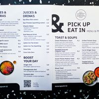 Menu page at Jimmy Green at Jimmy Green in Eindhoven
