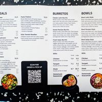 Menu page at Jimmy Green at Jimmy Green in Eindhoven