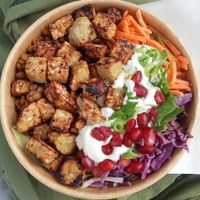 Persian style bowl with tempeh :) at Jimmy Green in Eindhoven