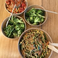 Rendang and Latin bowl, plus broccoli on the side  at Jimmy Green in Eindhoven