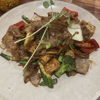 Drunken noodles  at Thai Recipes Picton in Picton