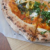 Pizza vegan at Far i hatten in Malmo