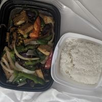 Vegan Phad Phed Tofu at Thai Thani in Celebration