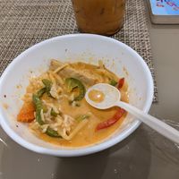 Vegan Chicken Red Curry at Thai Thani in Celebration