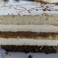 Vegan coffee velvet cake -- they had four or five cakes to choose from at Dama Pastry and Restaurant in Arlington