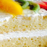 Vegan fruit cake at Dama Pastry and Restaurant in Arlington